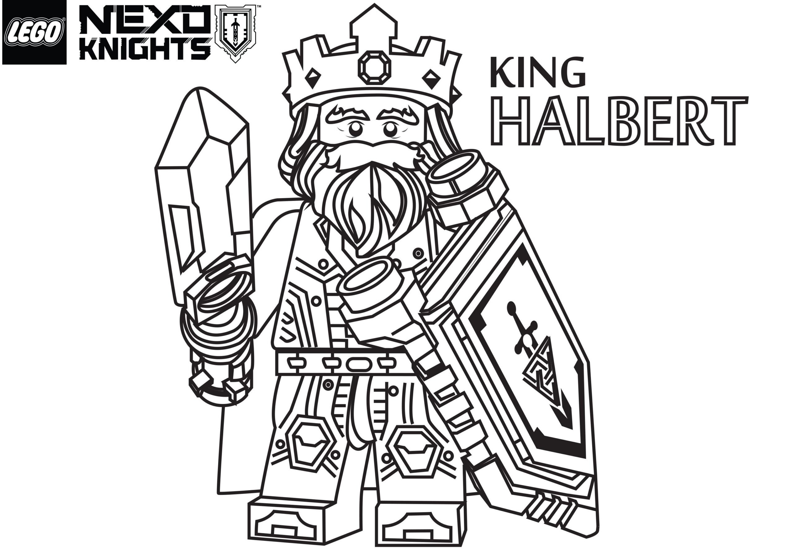 Lego Nexo Knight Coloring Pages
