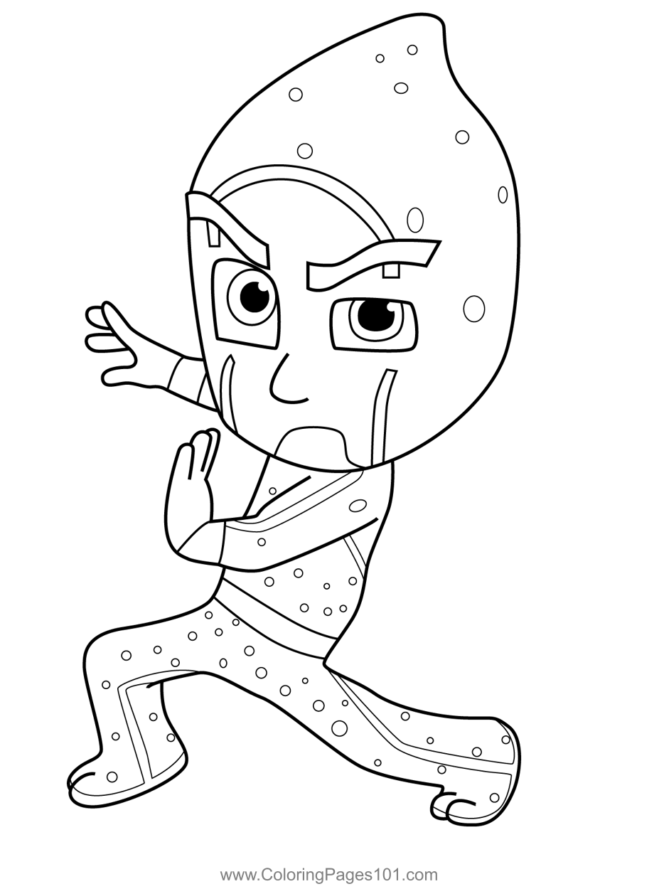 Night Ninja Coloring Pages Free PJ Masks Coloring Pages Printables