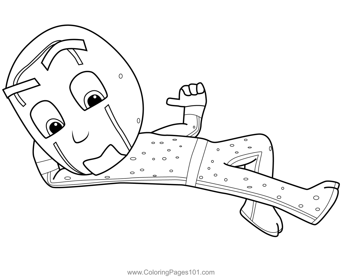 Night Ninja Flying PJ Masks Coloring Page For Kids Free PJ Masks Printable Coloring Pages