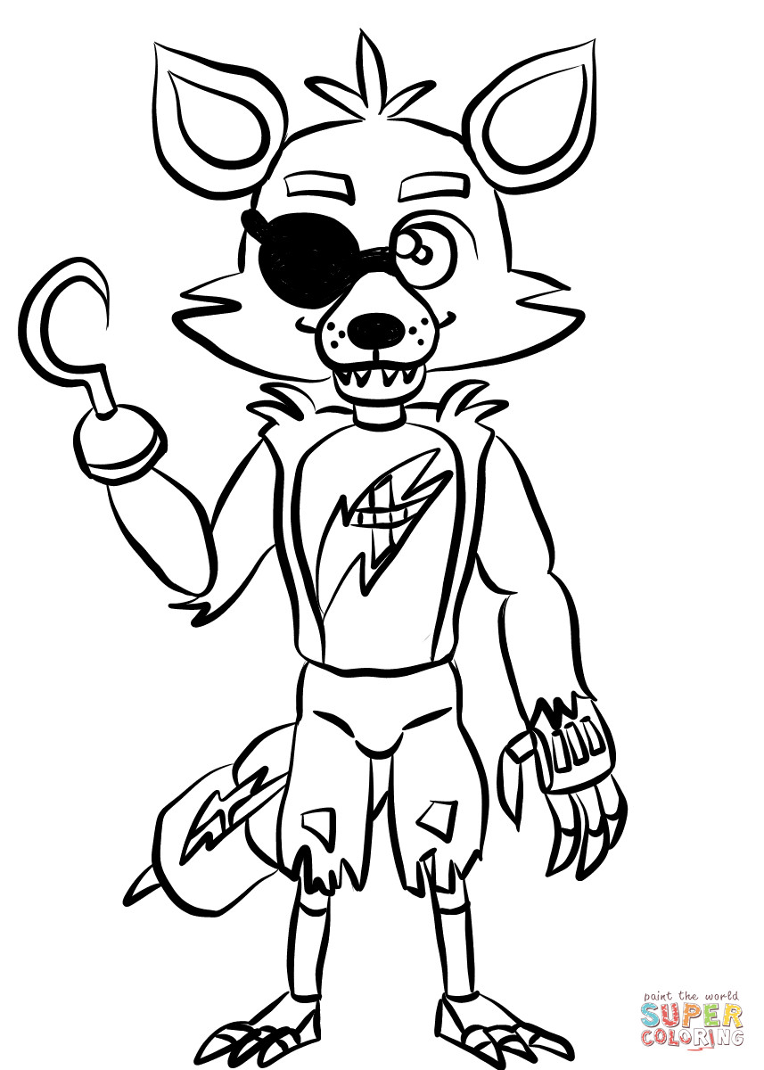 Nightmare Foxy Coloring Pages At GetColorings Free Printable Colorings Pages To Print And