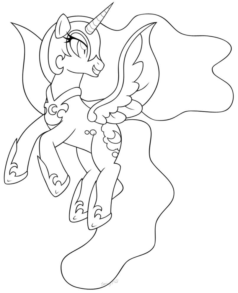 Nightmare Moon Coloring Pages