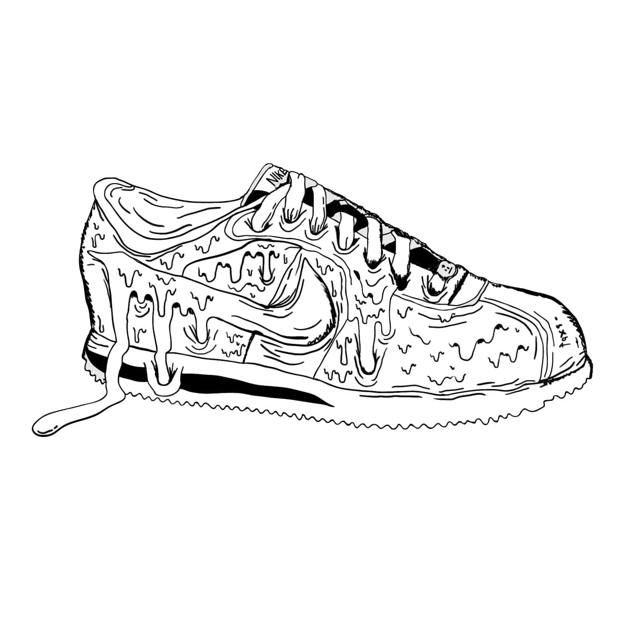 Nike Shoes Coloring Pages