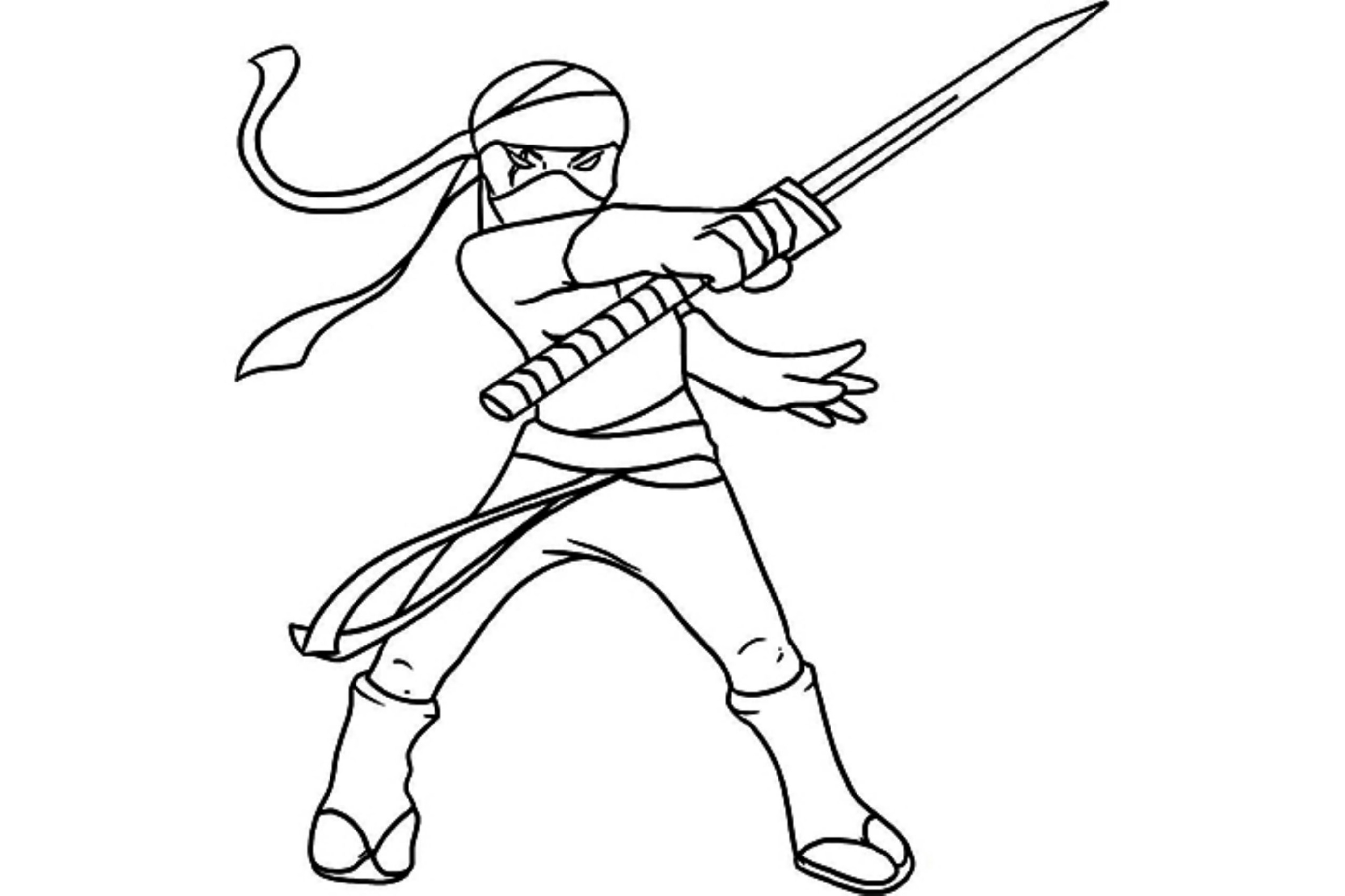 Ninja Coloring Pages For Kids Downloadable K5 Worksheets
