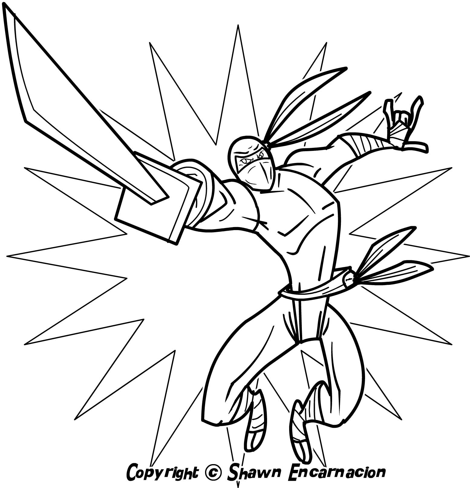 Ninja Coloring Pages Free Printable Coloring Home