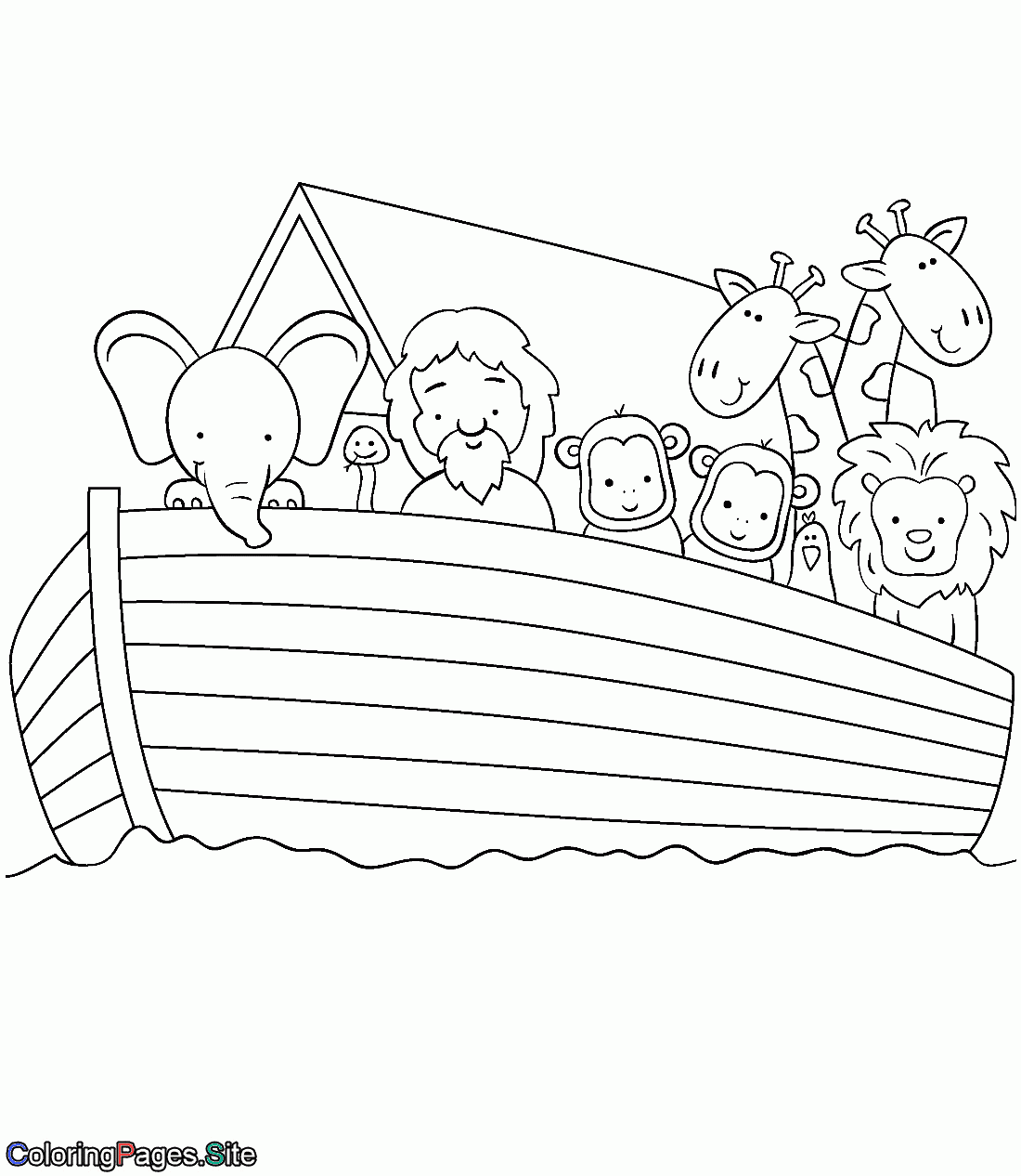 Noah S Ark Online Coloring Page Coloring Pages Online