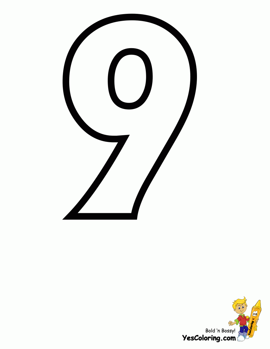 Number 9 Printable