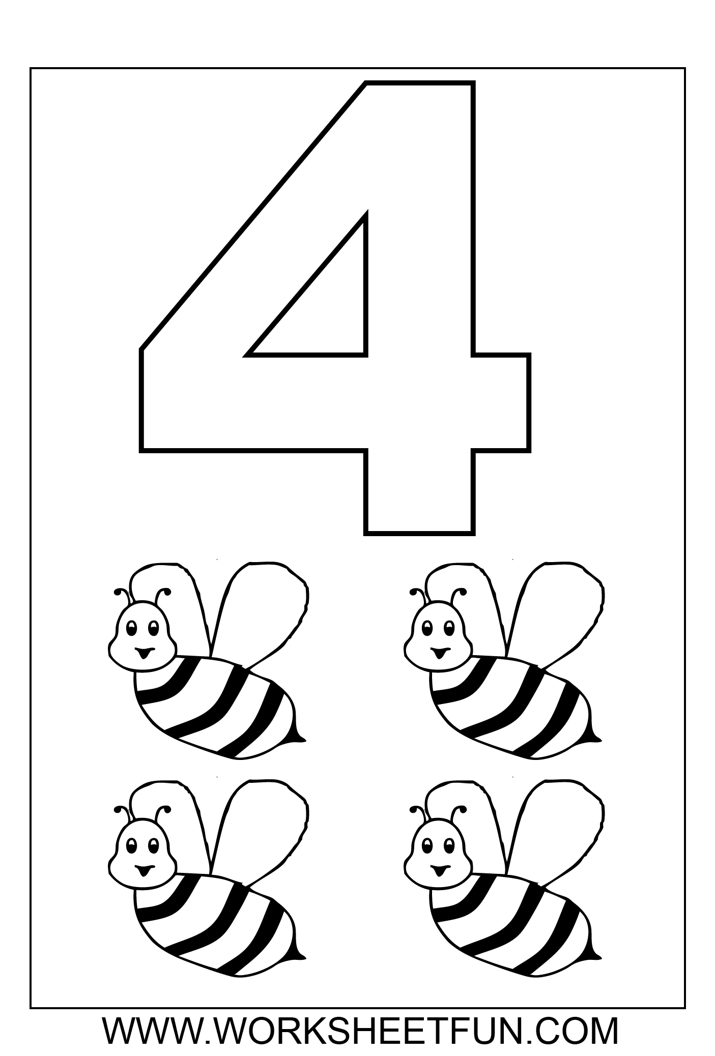 Number Coloring Pages 1 10 Worksheets FREE Printable Worksheets Worksheetfun