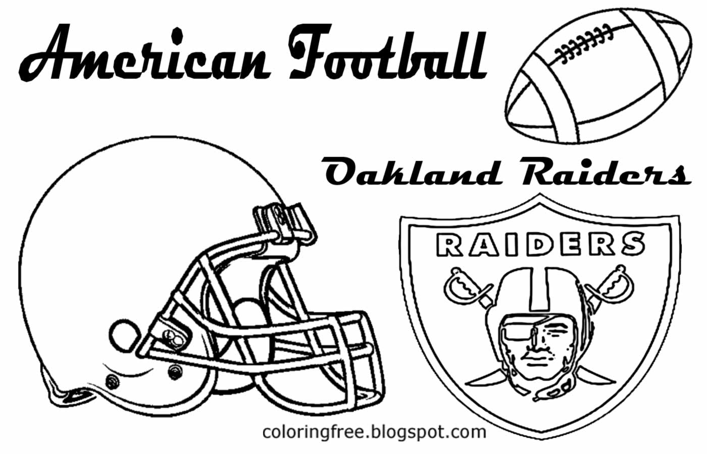 Oakland Raiders Coloring Pages Learny Kids