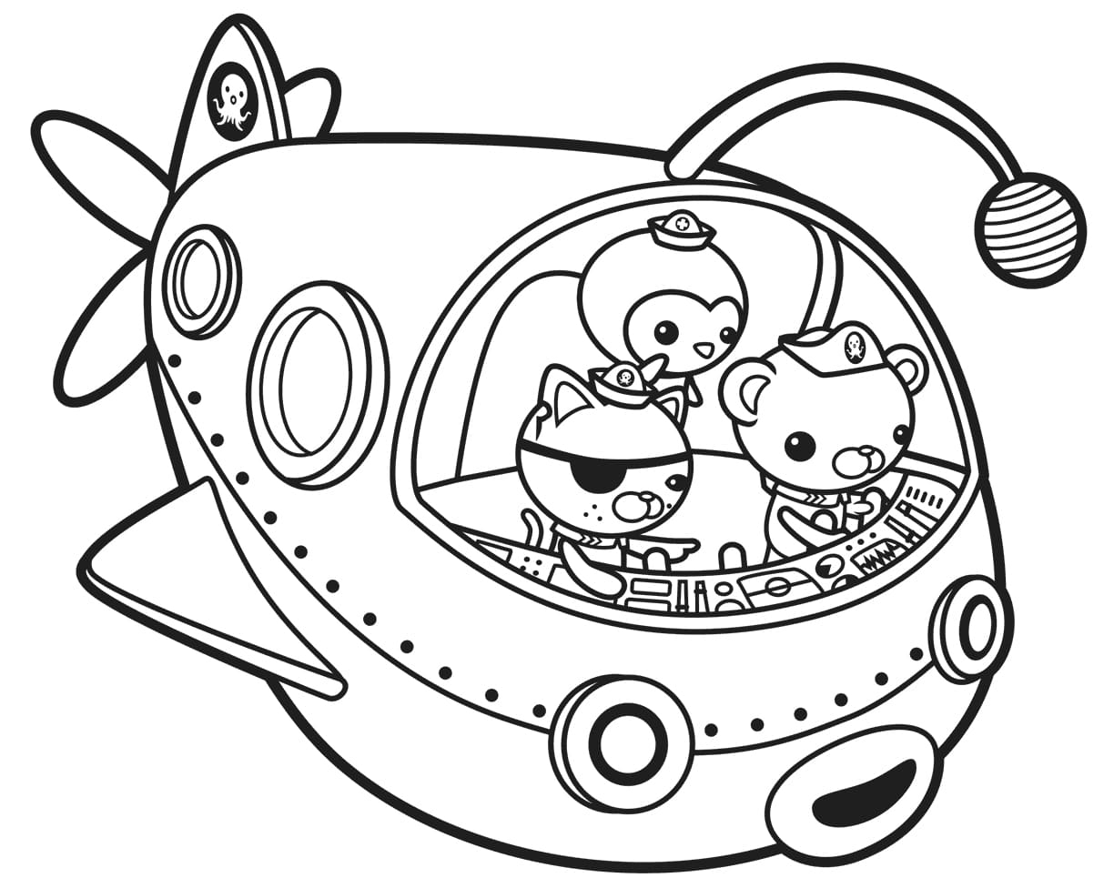 Octonauts Coloring Pages Print Free For Kids WONDER DAY