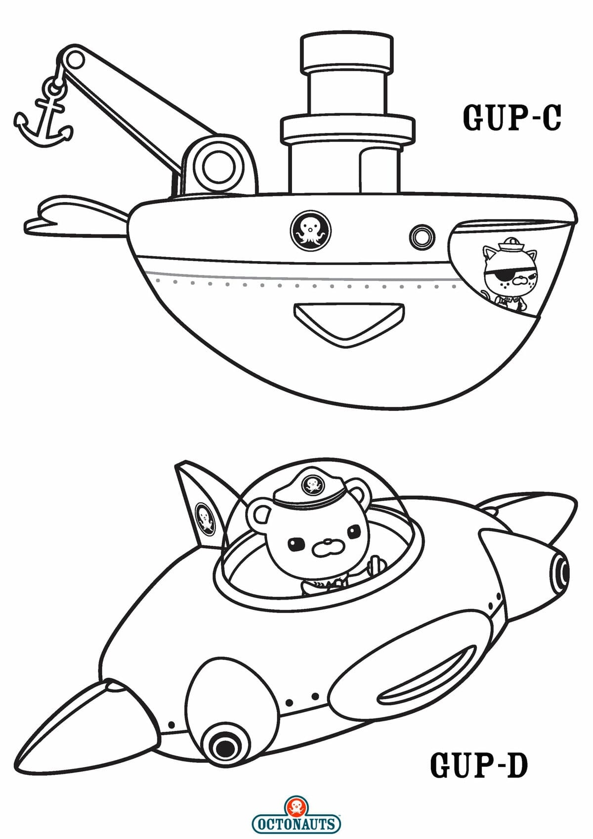 Octonauts Coloring Pages Print Free For Kids WONDER DAY