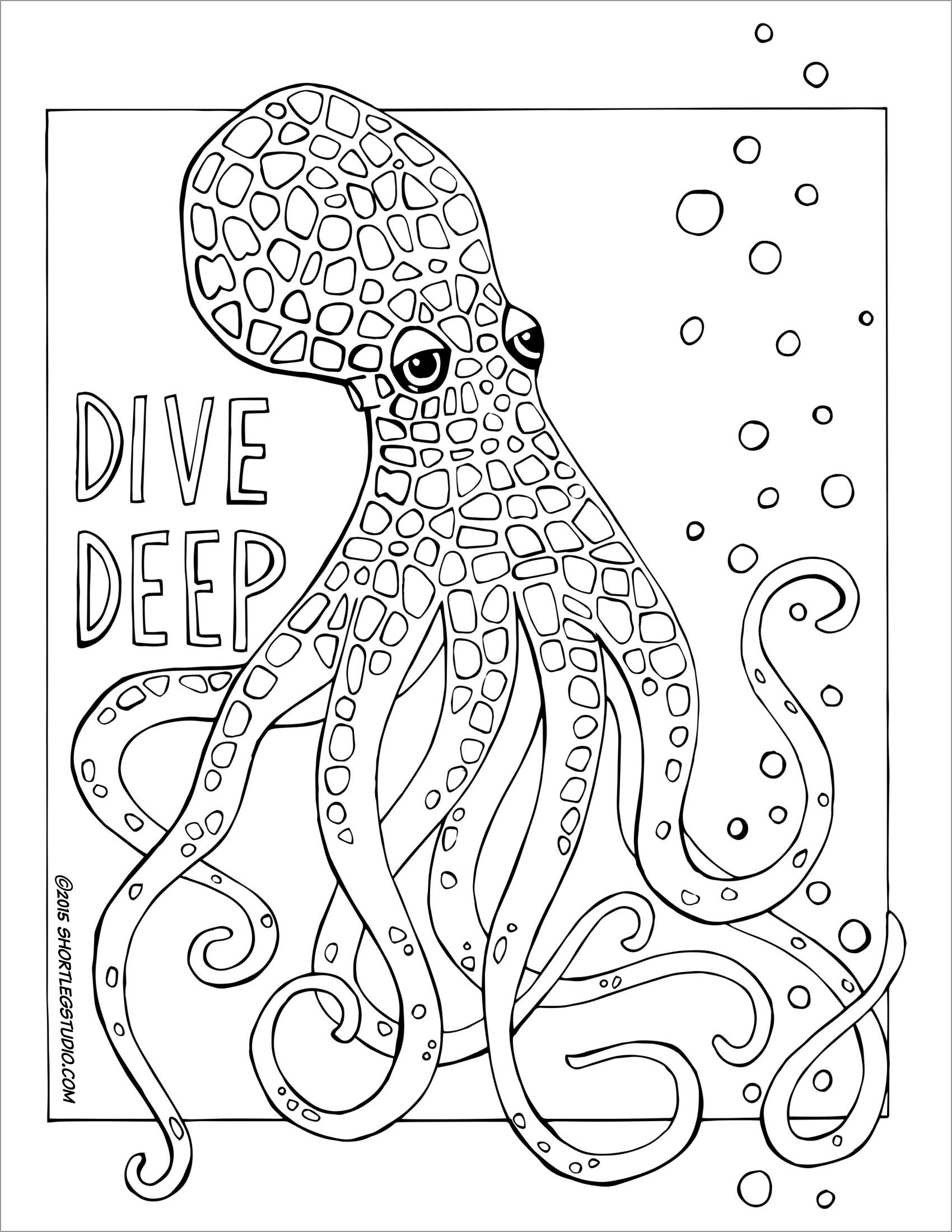 Octopus Coloring Page