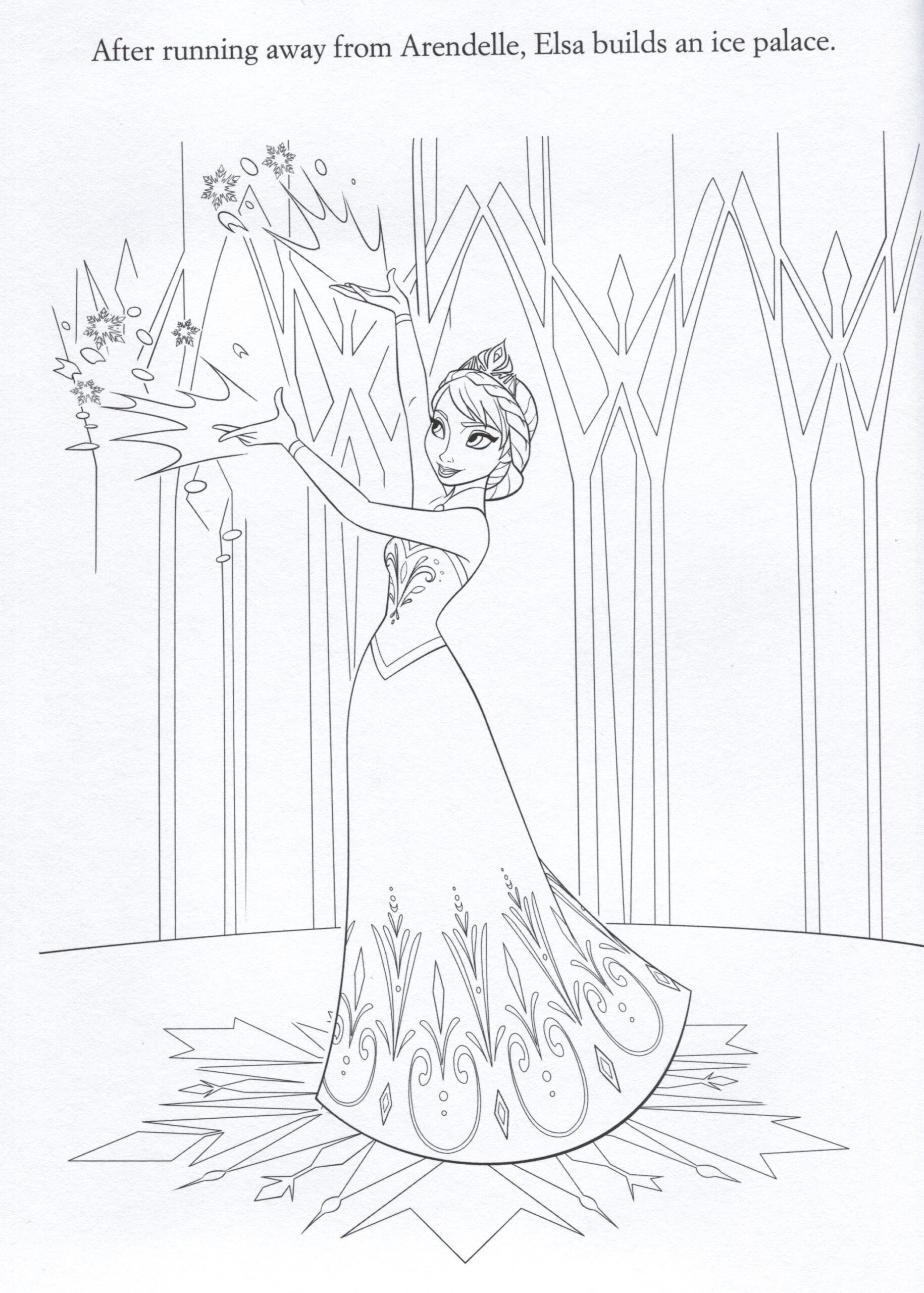 Elsa Frozen Coloring Pages