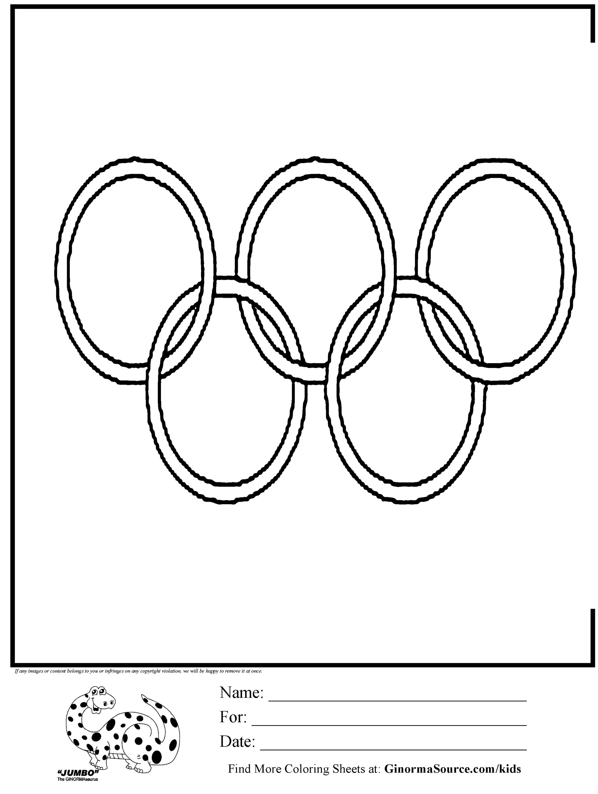 Olympic Circles Coloring Pages Download And Print For Free