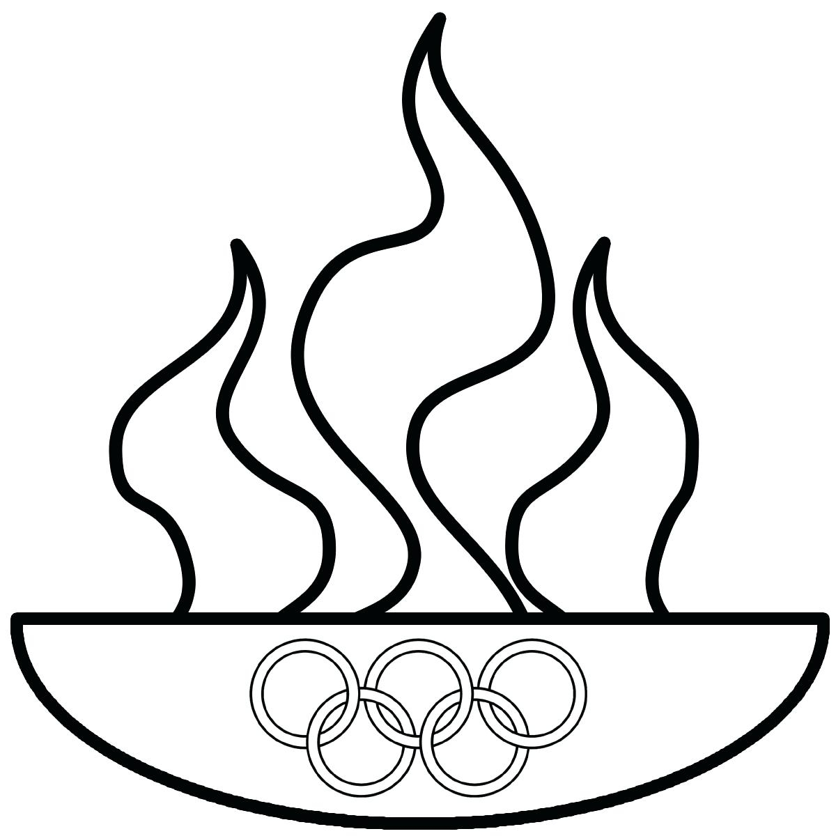 Olympic Rings Printable Coloring Pages Sketch Coloring Page
