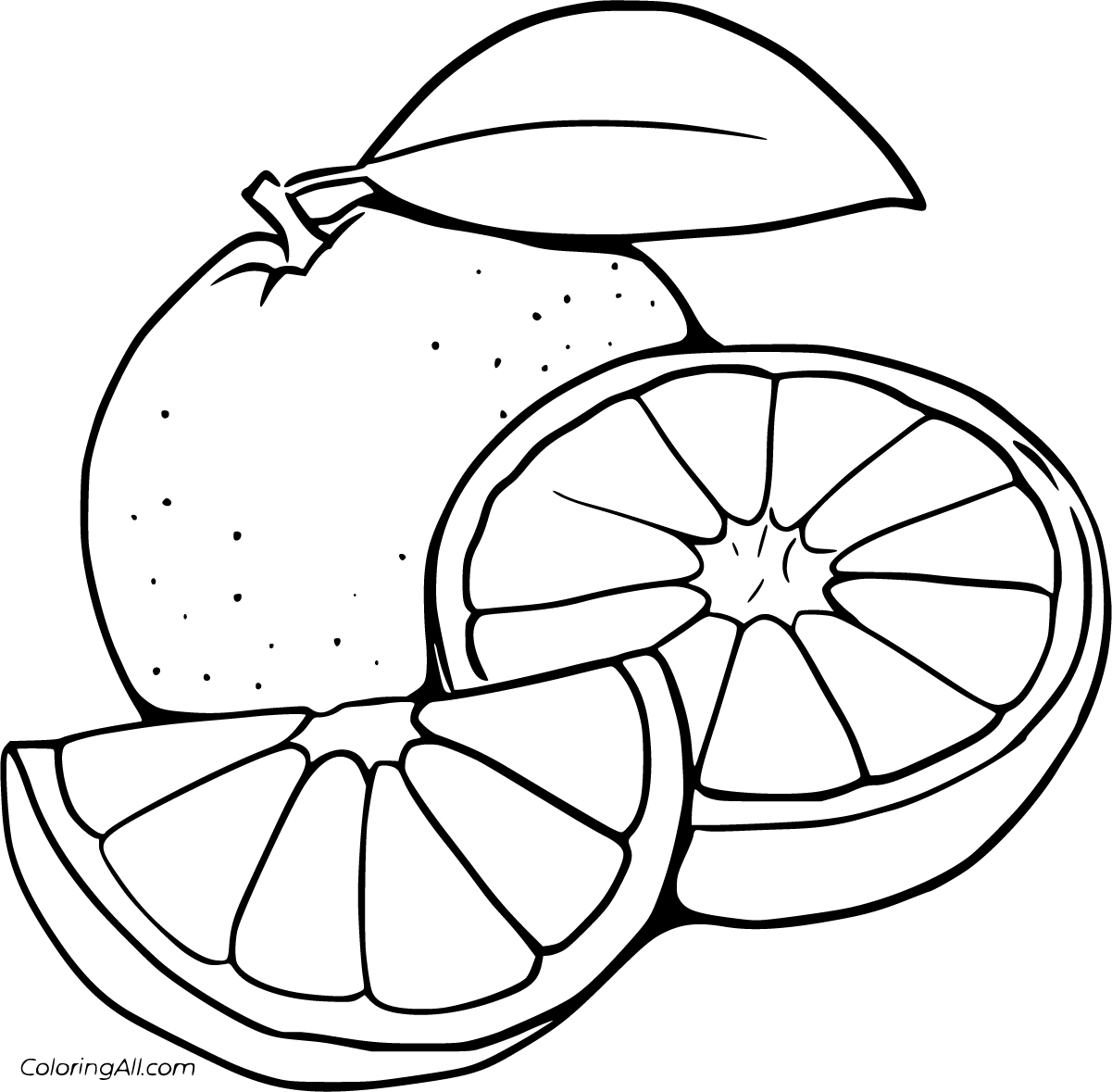 Color Orange Coloring Pages