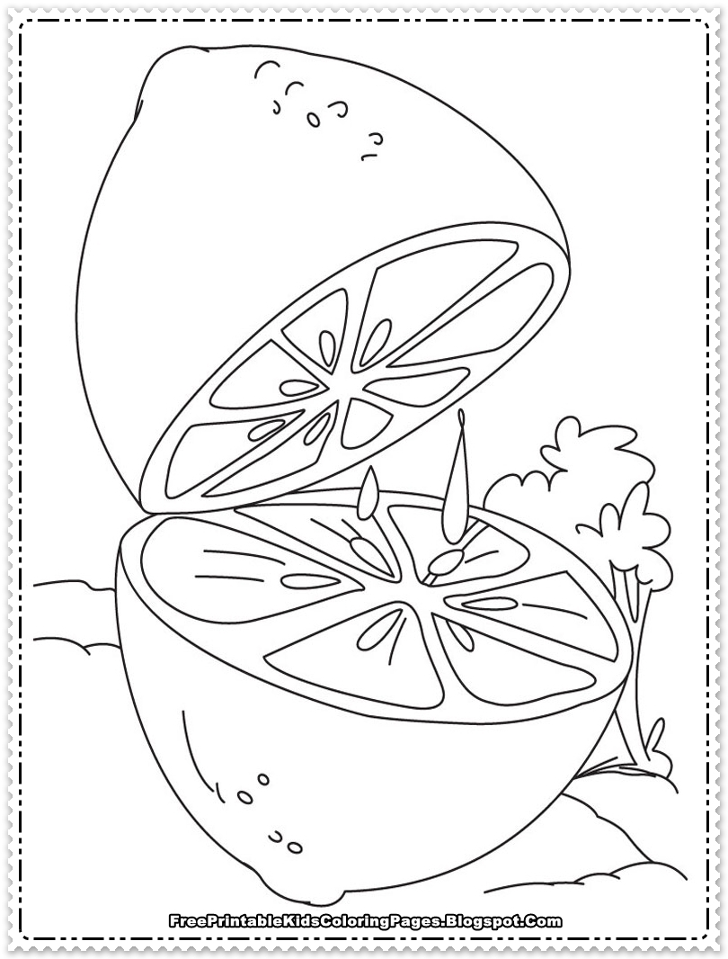 Orange Coloring Page