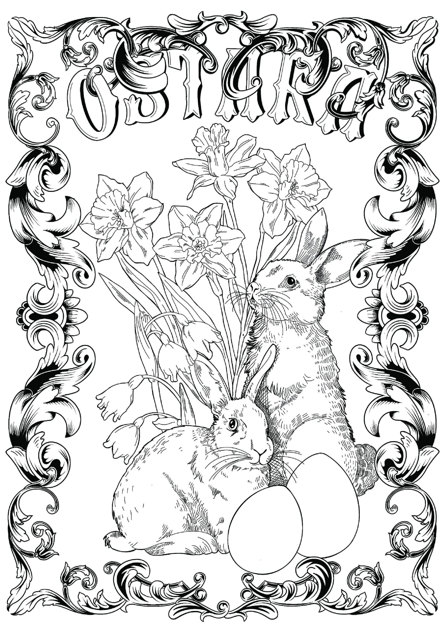 Ostara Colouring Page Adult Colouring Grimoire Book Of Shadows Witchcraft Pagan Wicca Eostre