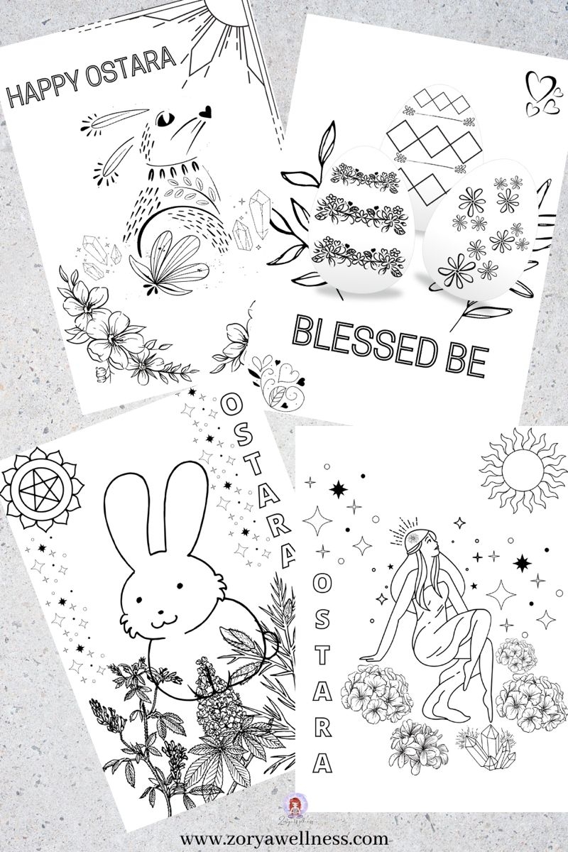 Ostara Colouring Pages Elder Futhark Rune Meanings Elder Futhark Runes Paganism Spells