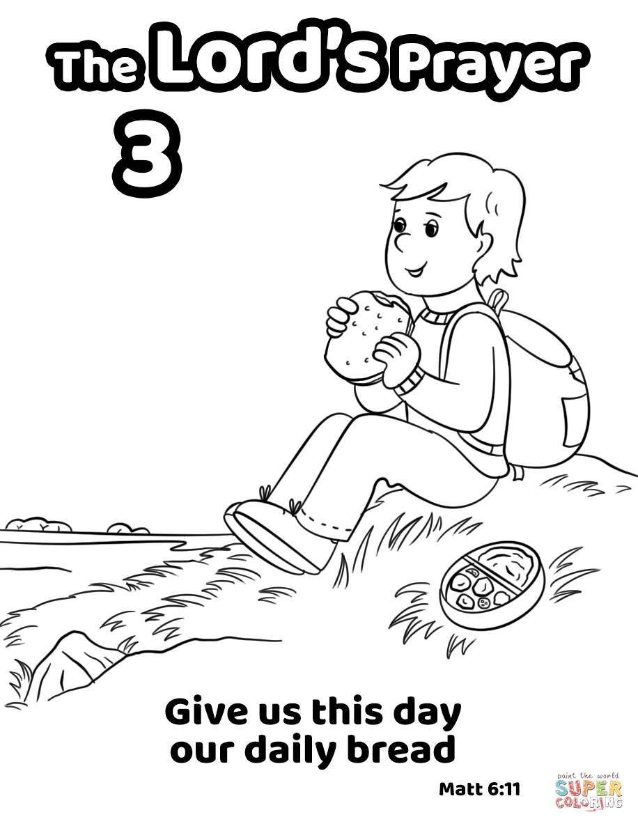 Our Father Which Art In Heaven Hallowed Be Thy Name Coloring Page Free Printable Lord S