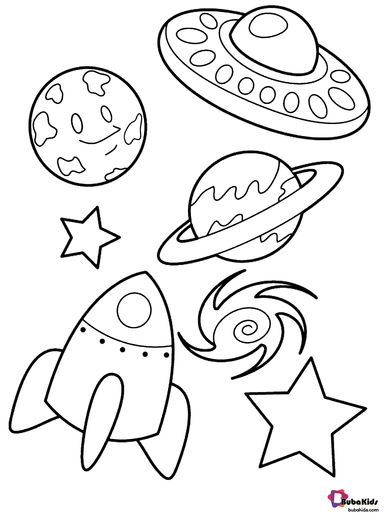Outer Space Coloring Pages Adult Sketch Coloring Page