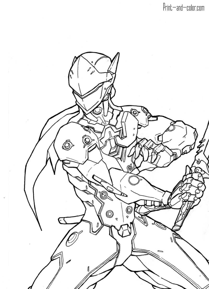 Overwatch Coloring Pages Print And Color