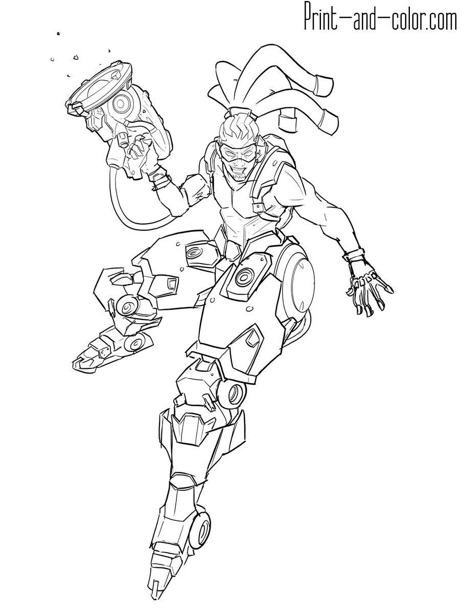 Overwatch Coloring Pages Print And Color