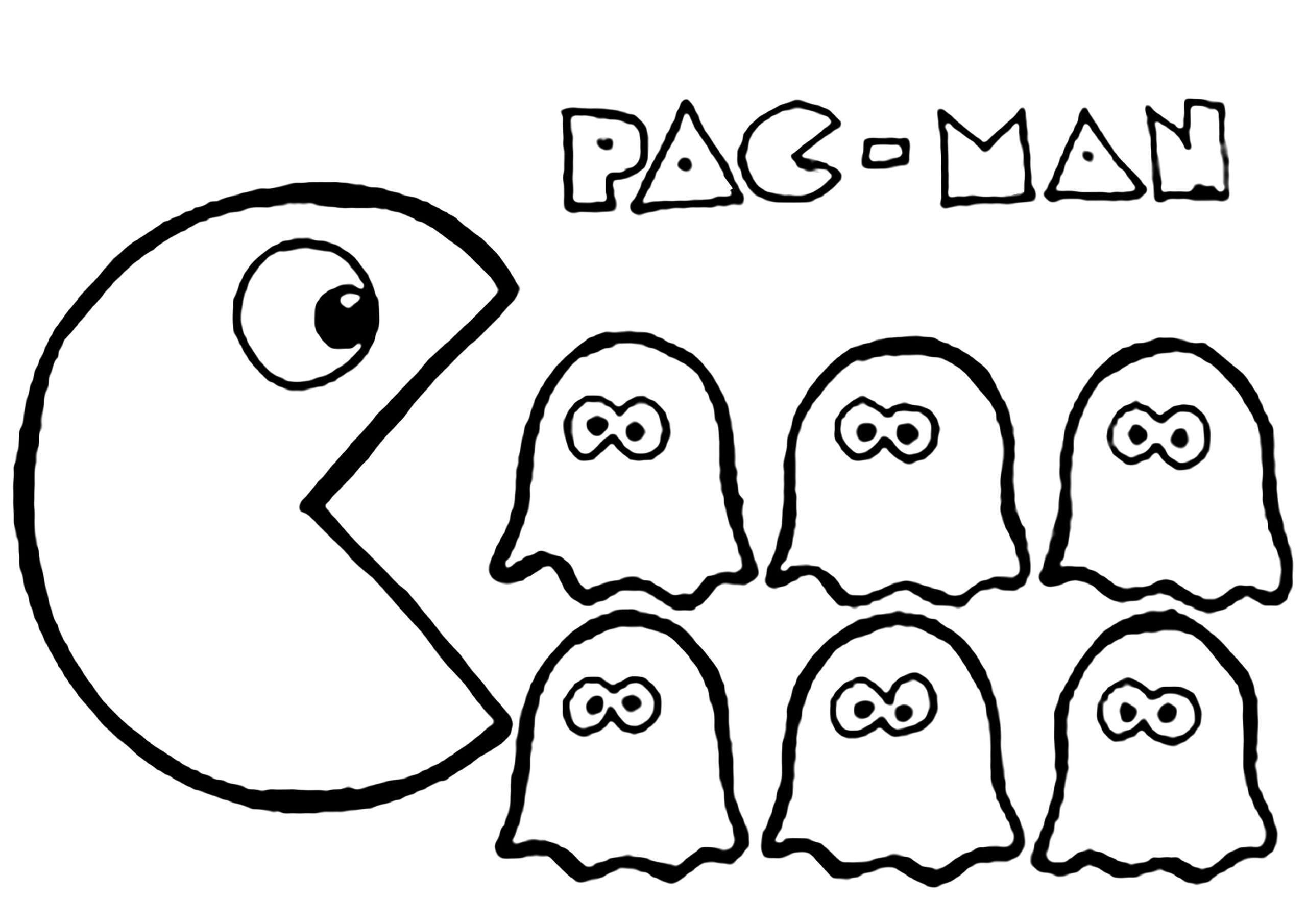 Pacman Coloring Pages