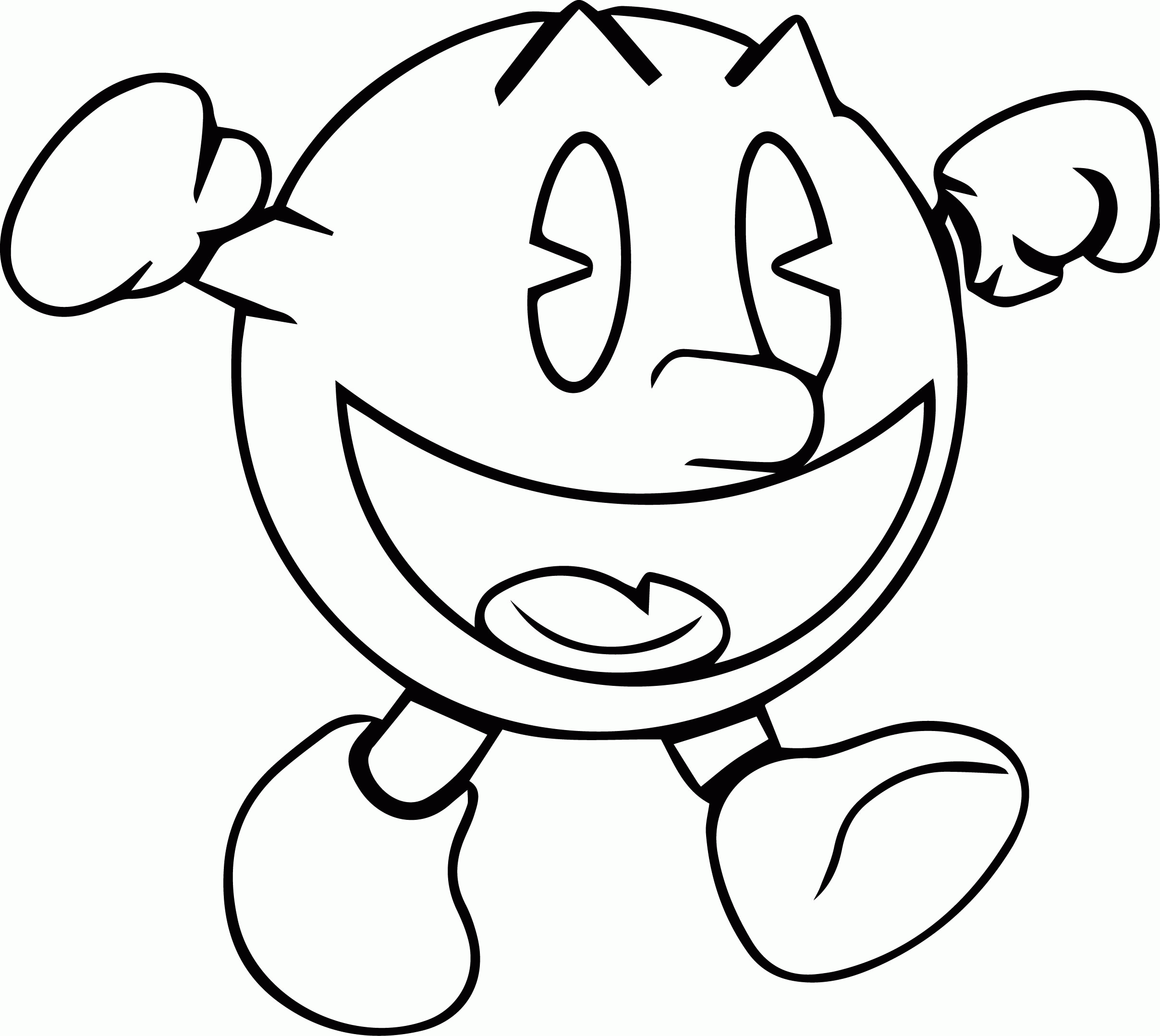 Pacman Coloring Pages To Print Coloring Home