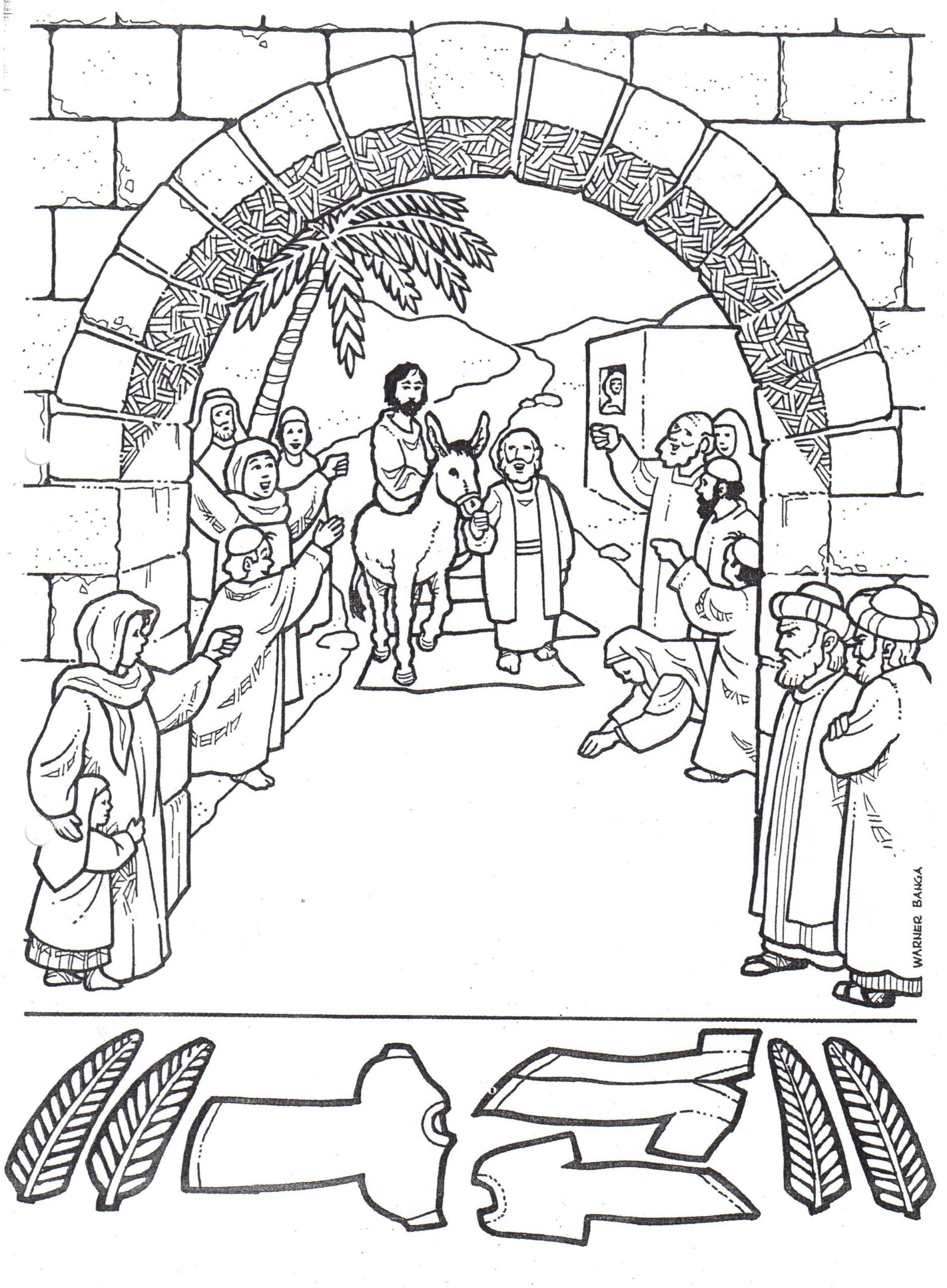 Palm Sunday Coloring Pages For Preschoolers At GetColorings Free Printable Colorings Pages