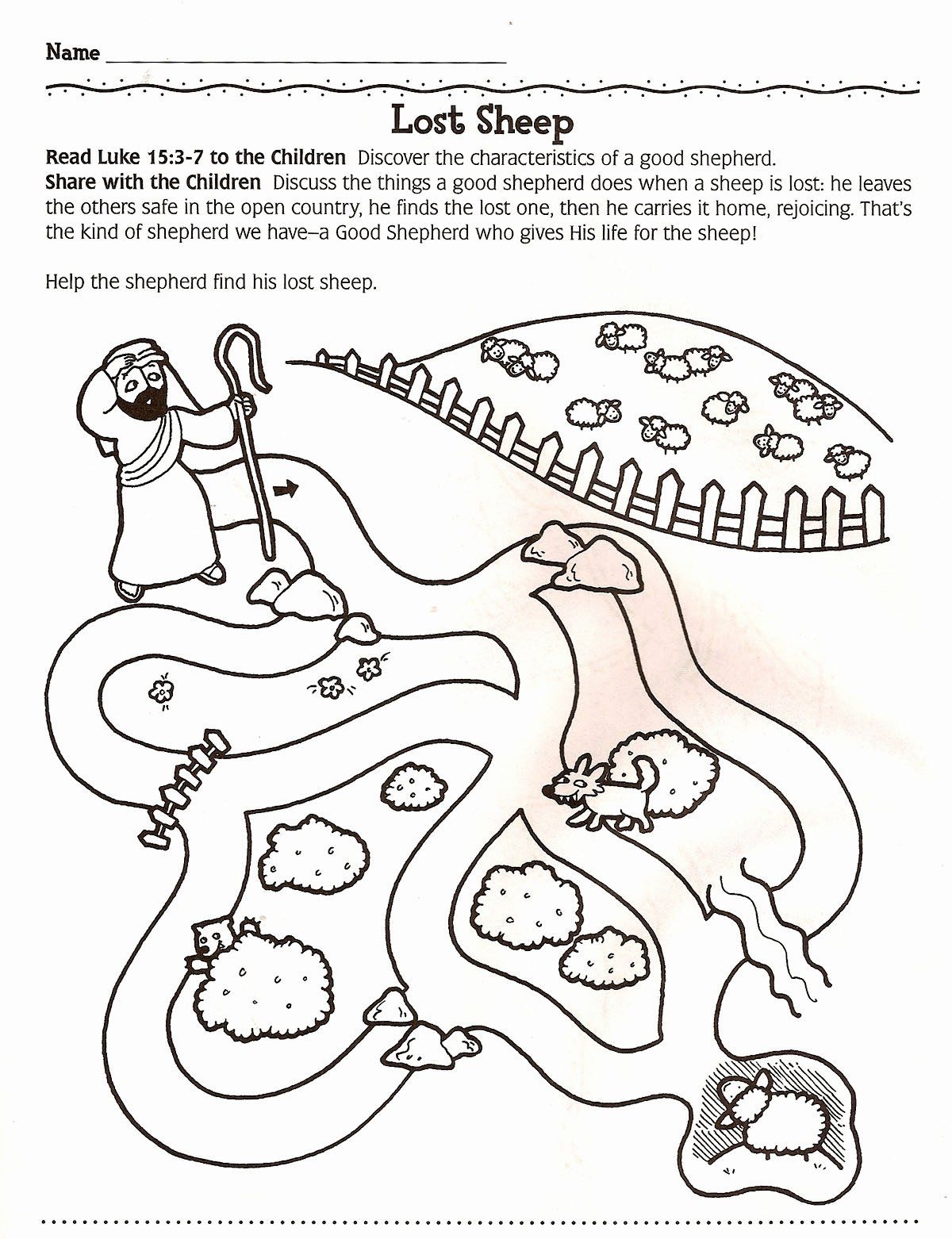 Parable Of The Lost Sheep Coloring Page Unique 1000 Images About Bijbel Jezus En De