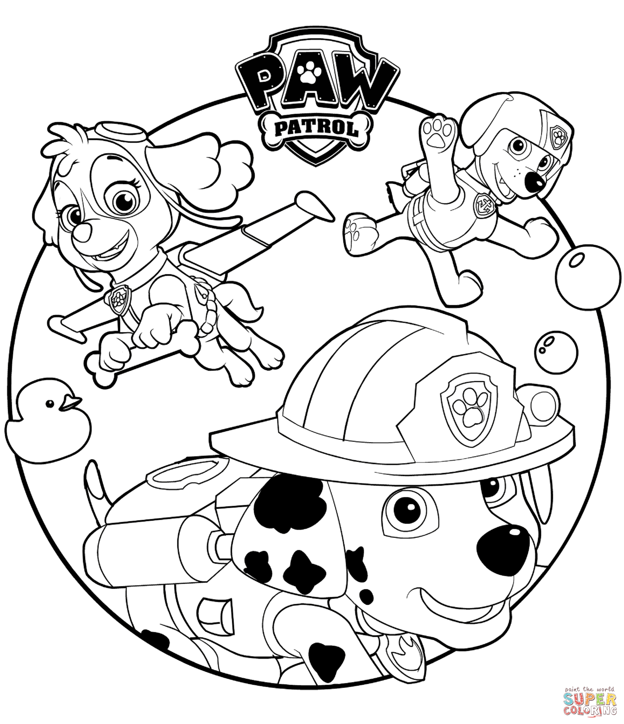 PAW Patrol Coloring Pages Free Coloring Pages Clip Art Library