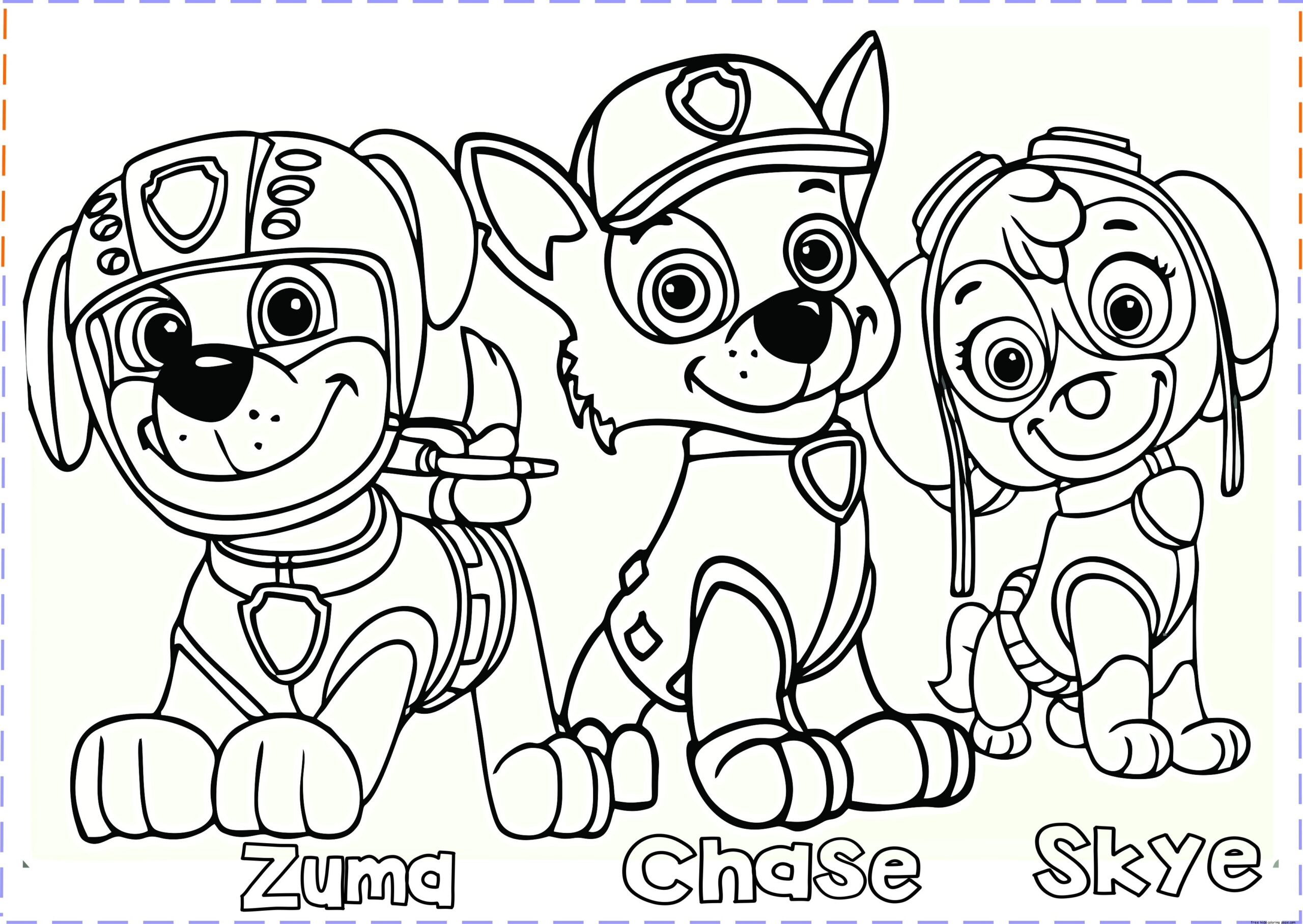 Paw Patrol Coloring Page