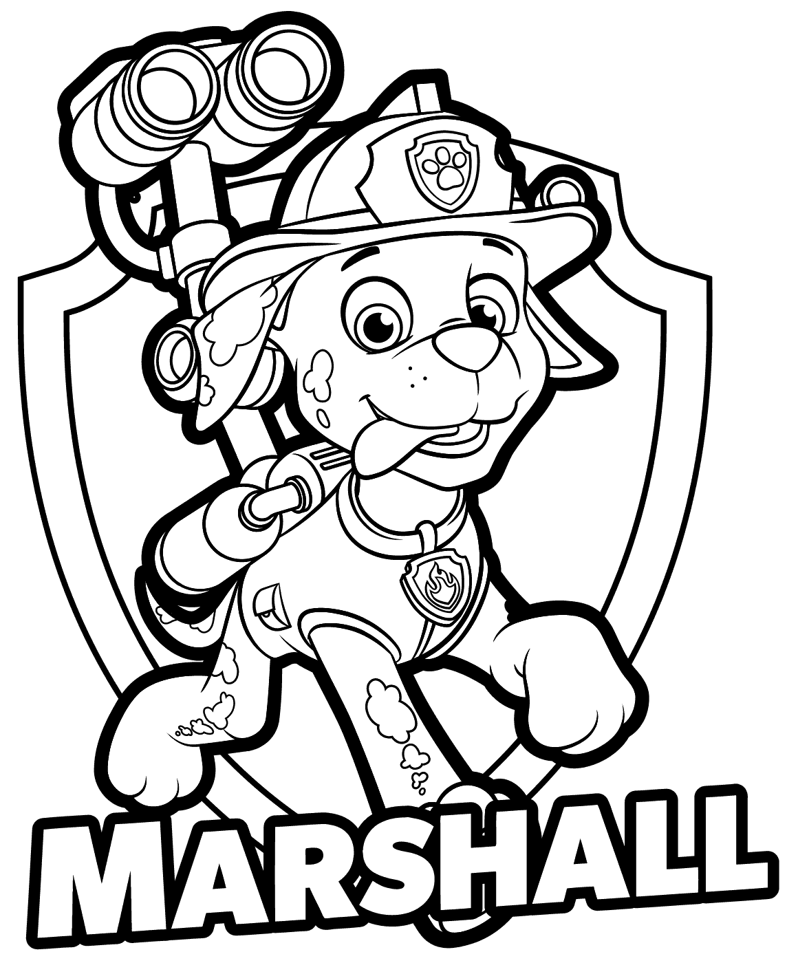 Paw Patrol Marshall Drawing At GetDrawings Free Download