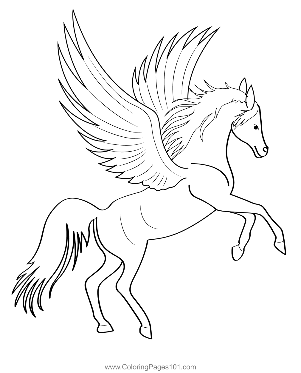 Pegasus 9 Coloring Page For Kids Free Pegasus Printable Coloring Pages Online For Kids