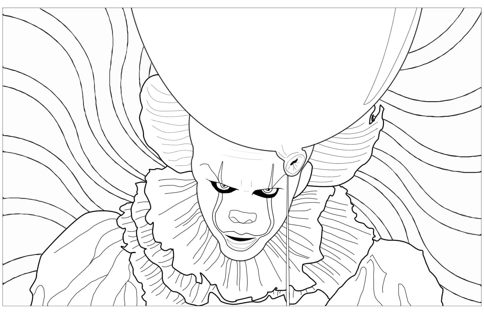 Pennywise Coloring Pages 100 Printable Coloring Pages