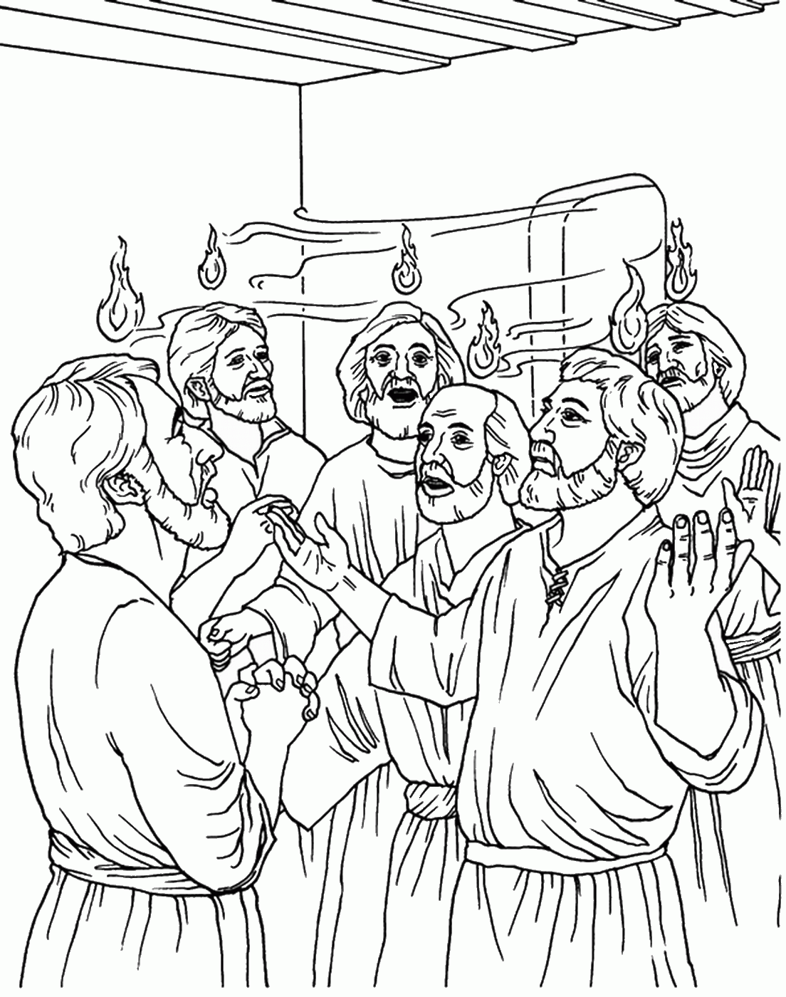 Pentecost Coloring Pages