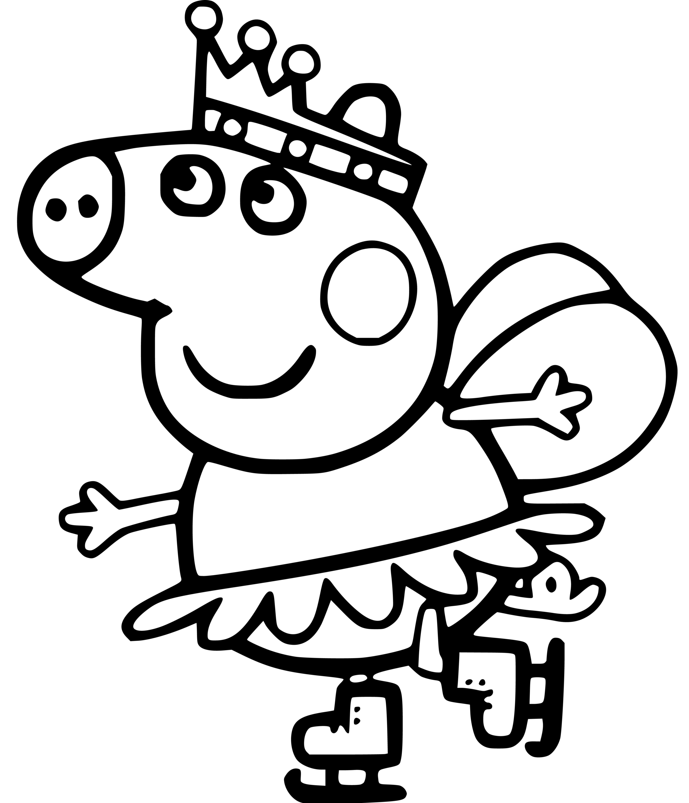 Peppa Pig Coloring Pages 37 Printable Sheets Simple To Draw Easy For Kids ColoringLive