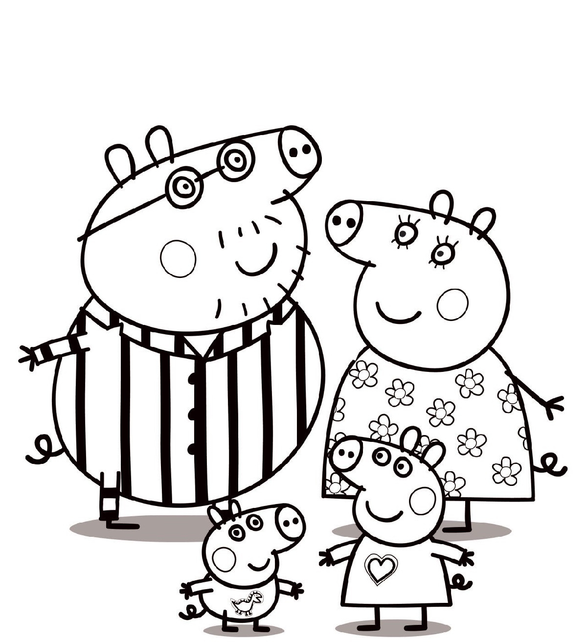 Peppa Pig Coloring Pages Learny Kids