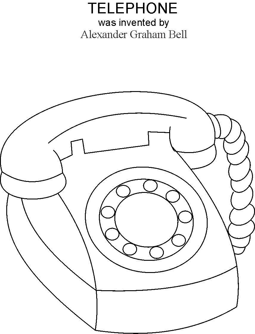 Phone Coloring Pages