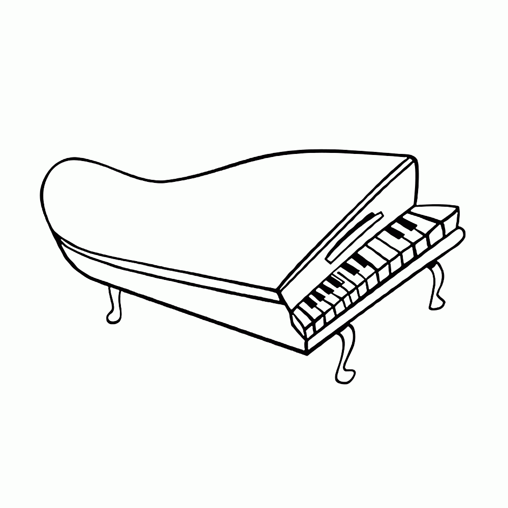Piano Coloring Pages Best Coloring Pages For Kids
