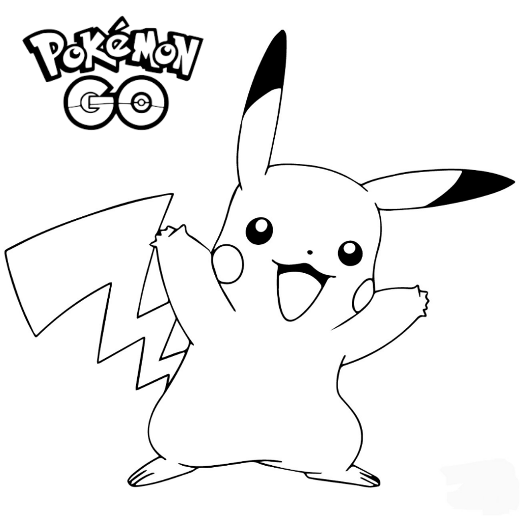 Pikachu Coloring Pages Printable Pokemon Color Print Craft Anime Sketch Coloring Page