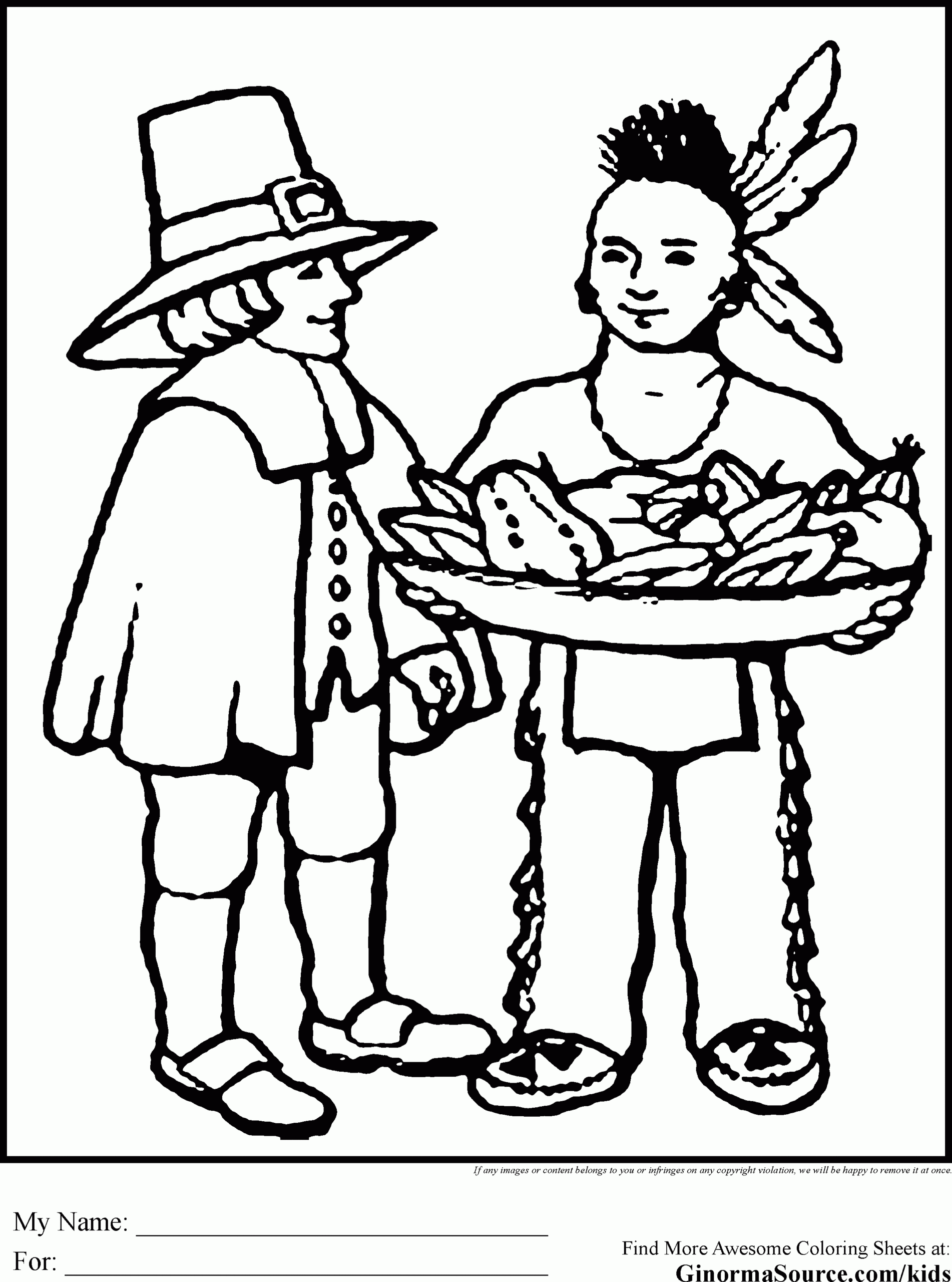 Pilgrim Coloring Pages To Download And Print For Free