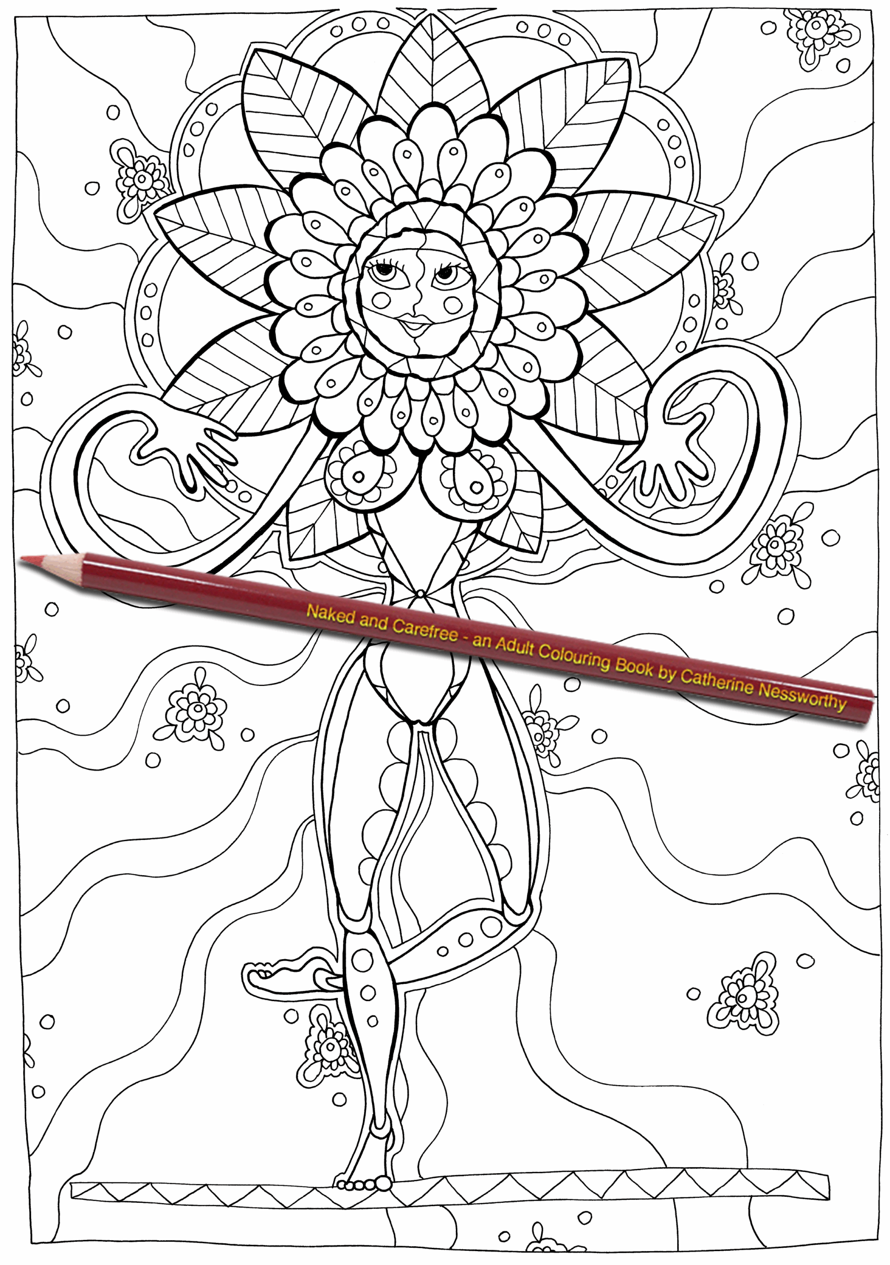 Pin On Naked And Carefree An Adult Colouring Book By Catherine Nessworthy