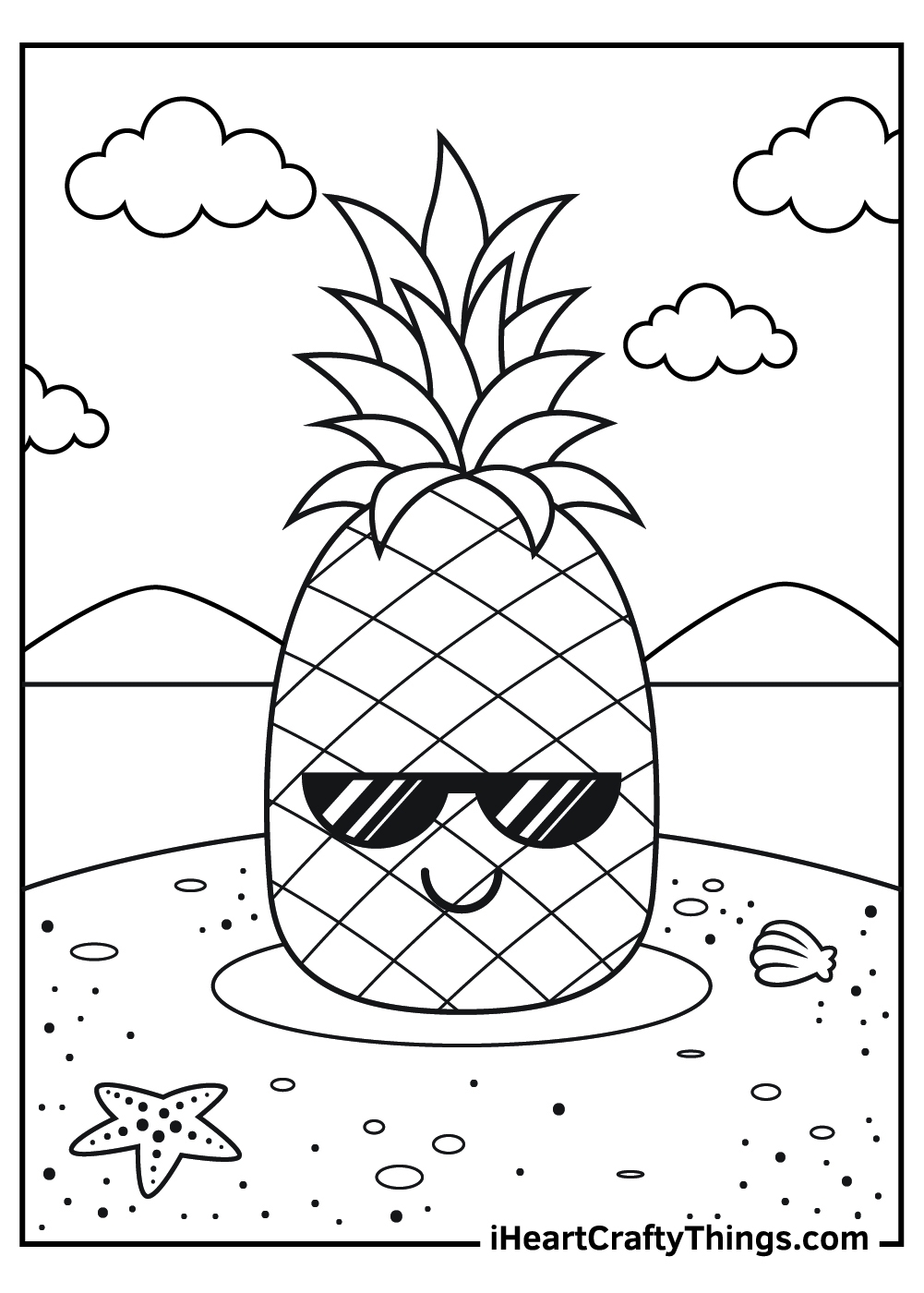 Pineapple Coloring Page