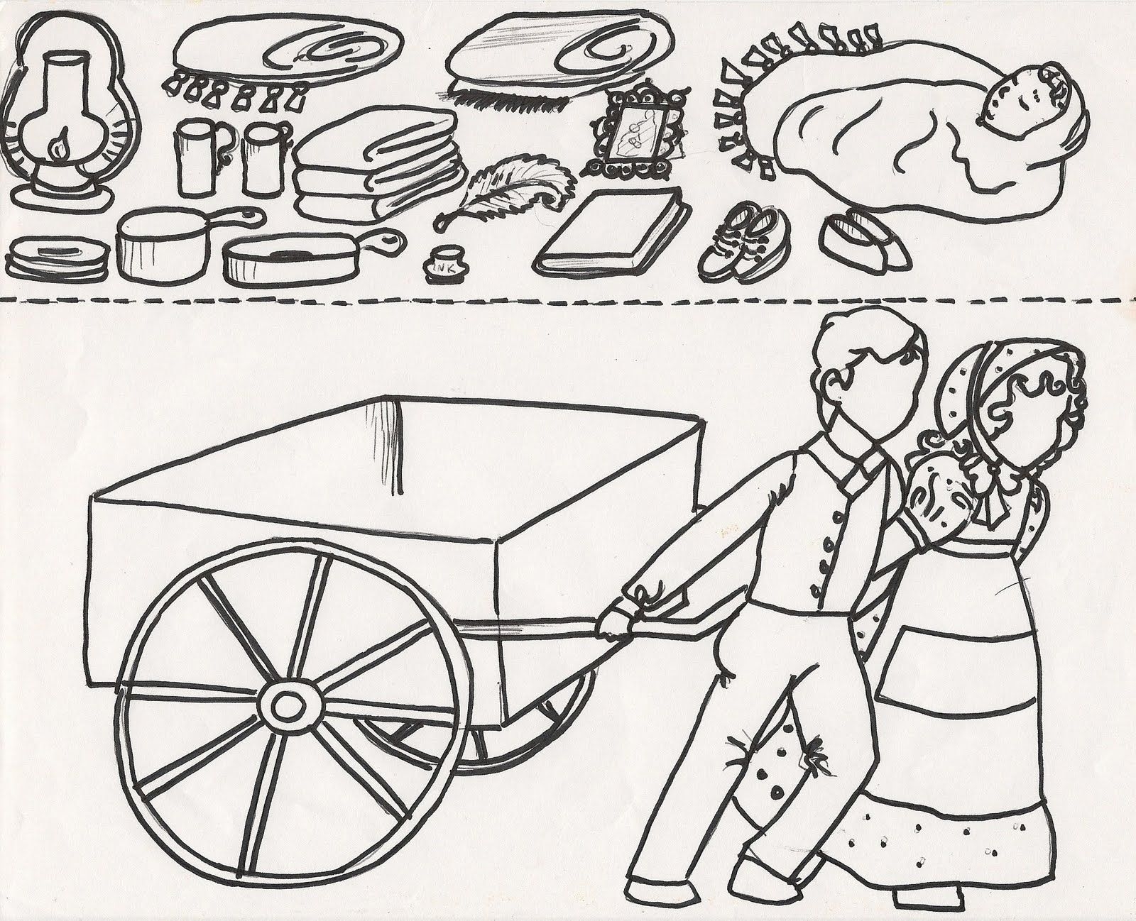 Pioneer Coloring Page Coloring Home