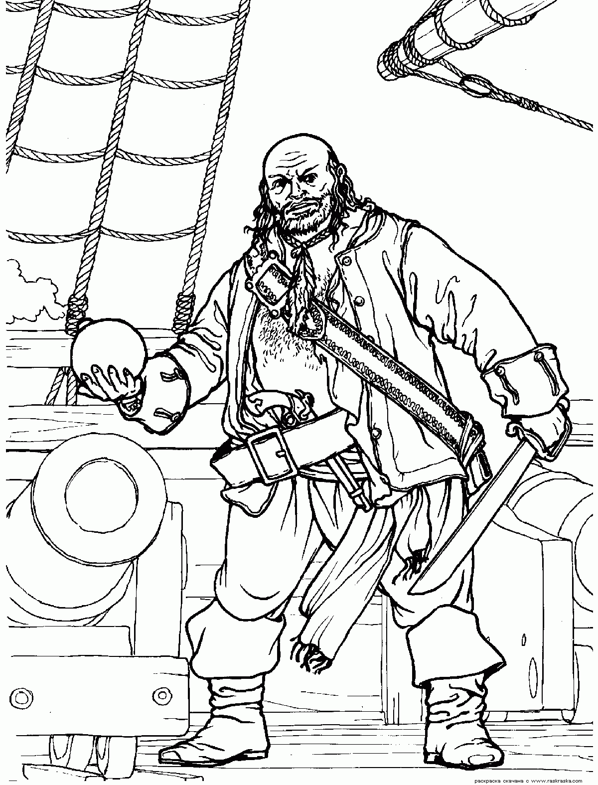 Pirate Coloring Page For Kids Pirate Coloring Pages For Kids