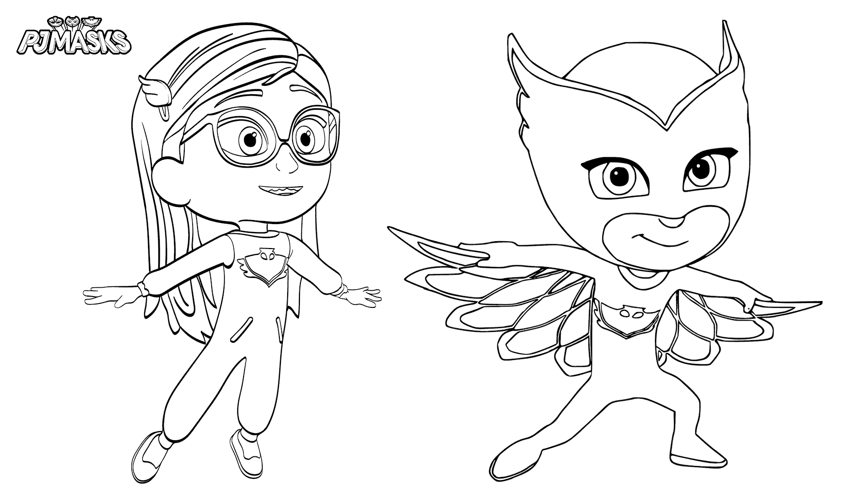 Pj Masks Coloring Page