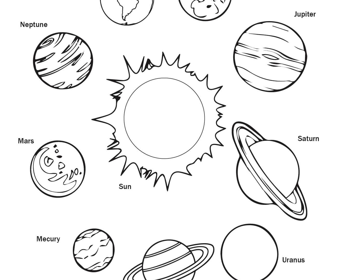 Coloring Pages, Planets