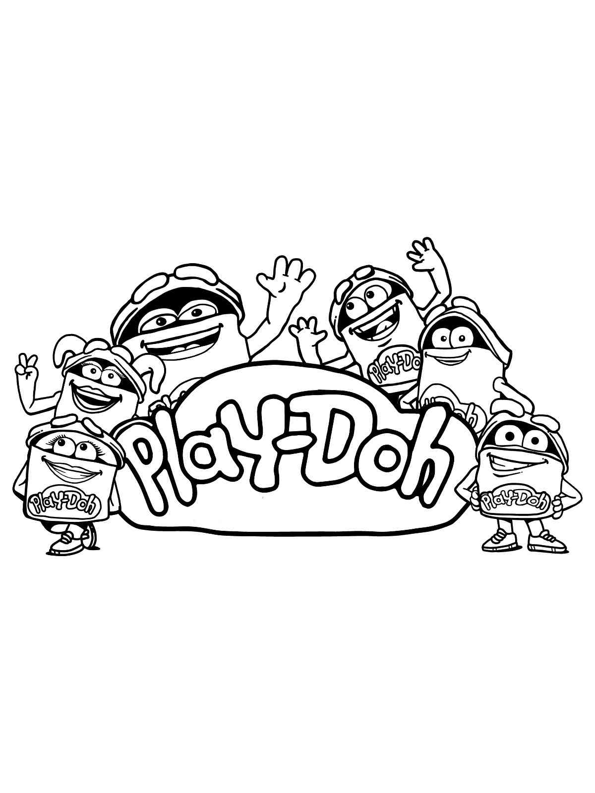 Play Doh Coloring Pages