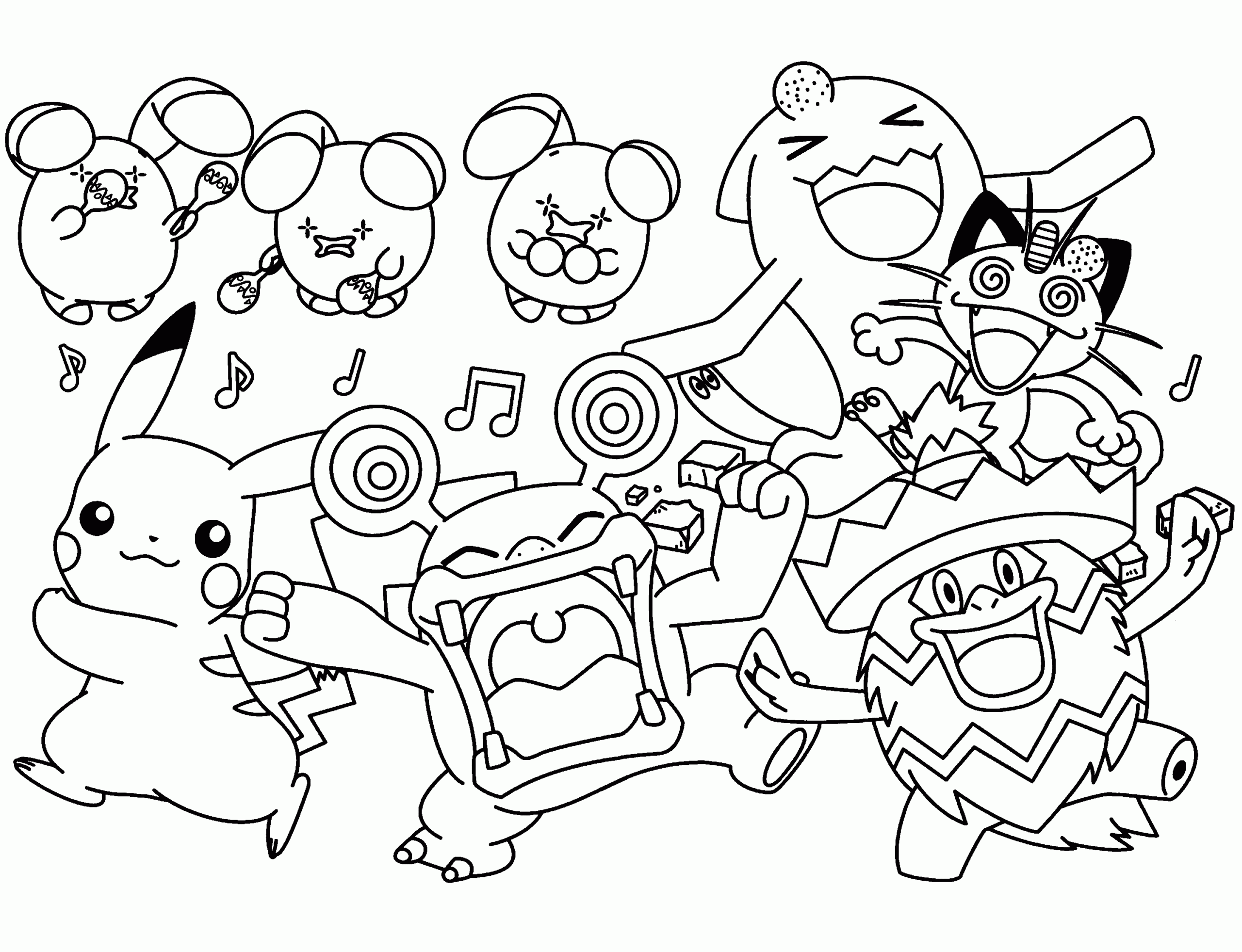 Pokemon Coloring Pages Join Your Favorite Pokemon On An Adventure
